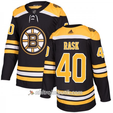Män Ishockey Boston Bruins Tröja Tuukka Rask 40 Adidas 2017-2018 Svart Authentic